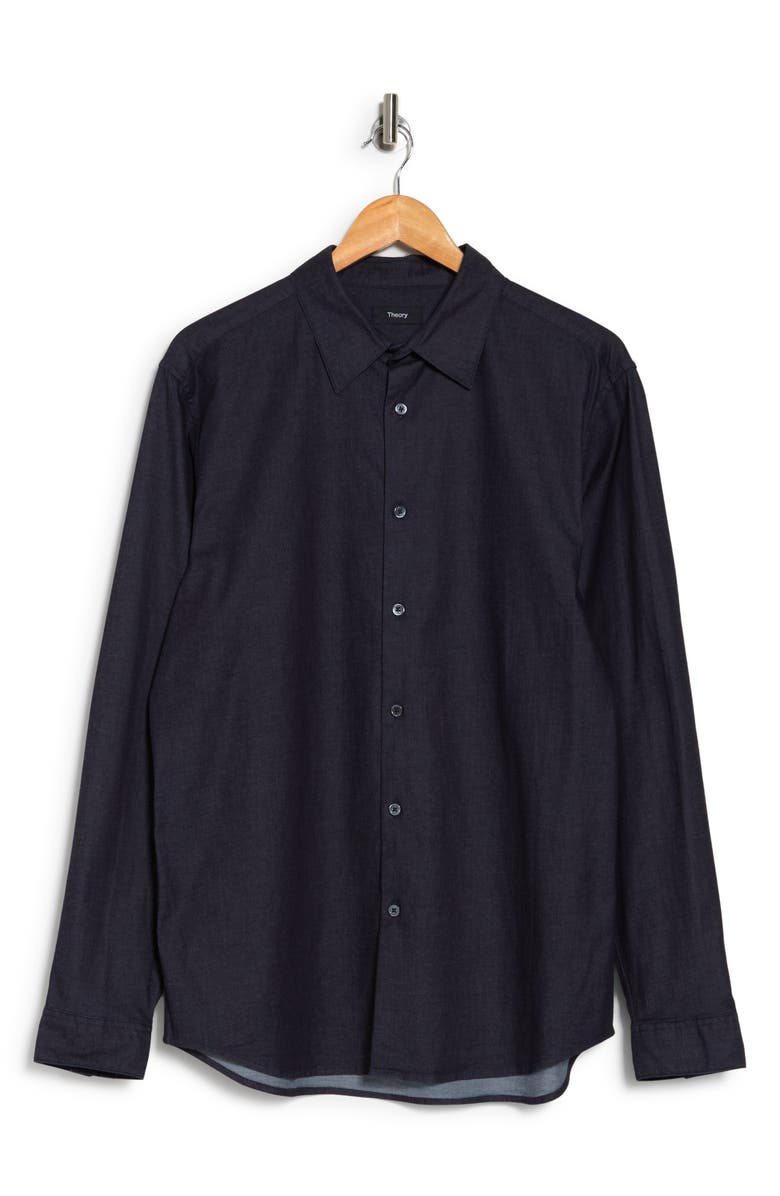 Theory Irving Long Sleeve Chambray Button-Up Shirt, Alternate, color,