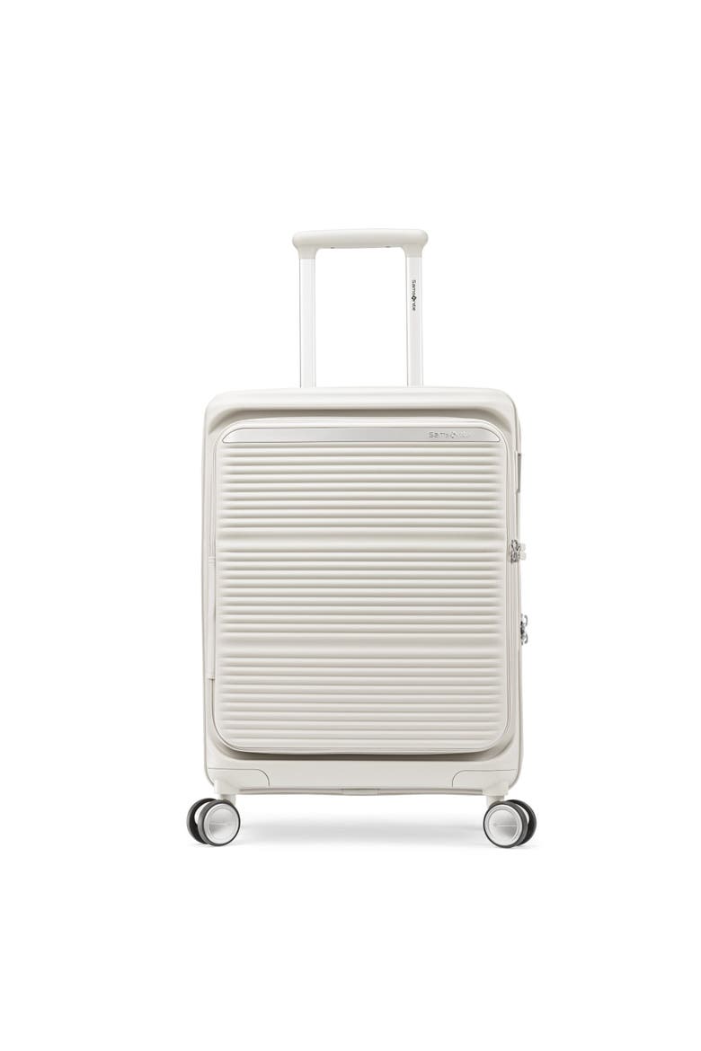 Paralux Global 22" Carry On Spinner Luggage, Main, color, Stone Grey