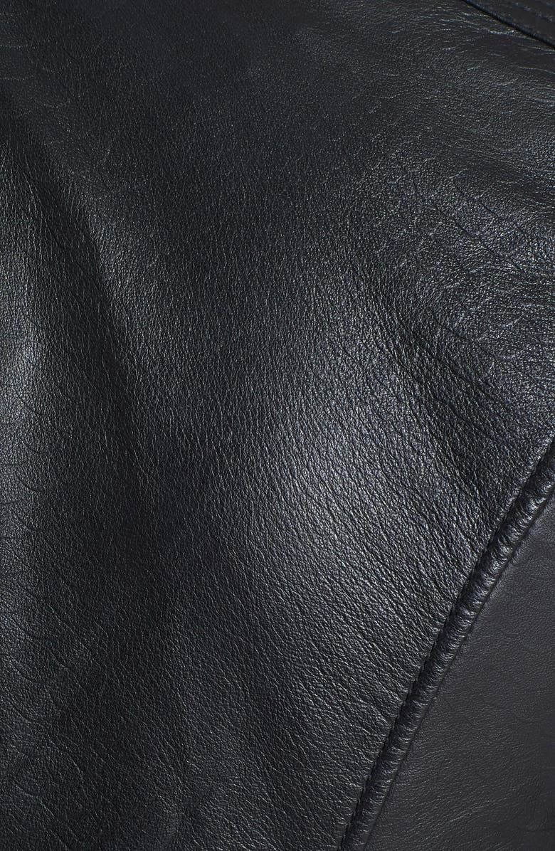 Sejour Embossed Leather Jacket, Alternate, color, 