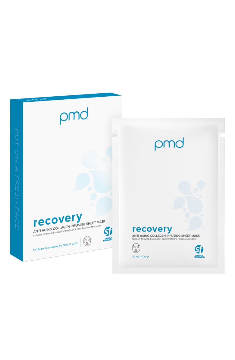 PMD Recovery Collagen Infusing Facial Mask, Main, color, 