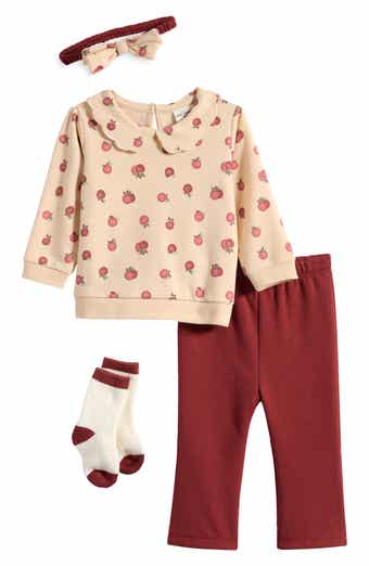 Top, Pants, Headband & Socks Set