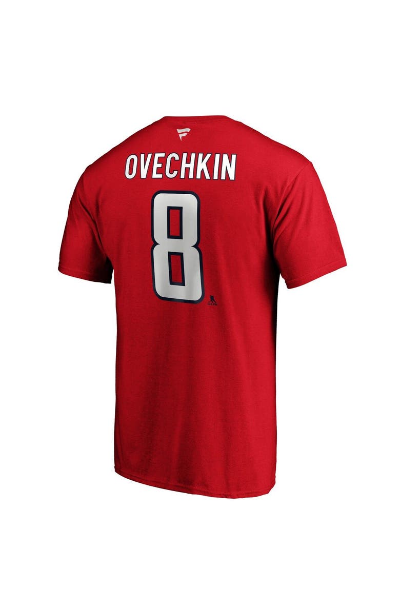 FANATICS Men's Fanatics Branded Alexander Ovechkin Red Washington Capitals Big & Tall Captain Patch Name & Number T-Shirt, Alternate, color, Red