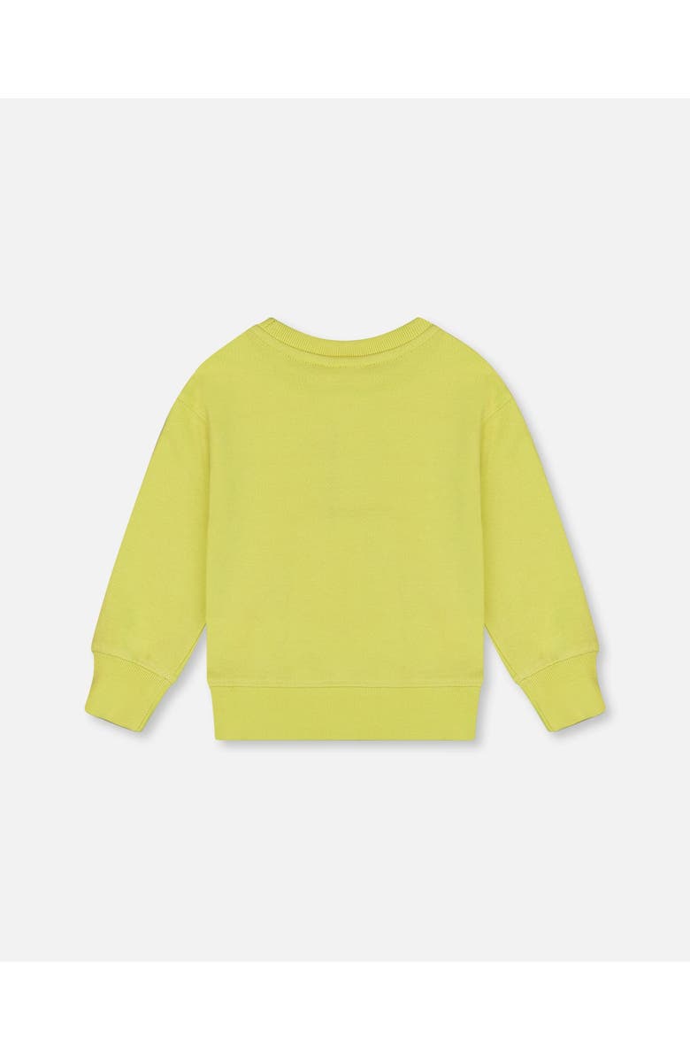 Deux par Deux Baby Boy's Pullover Graphic Sweatshirt Lime Green, Alternate, color,