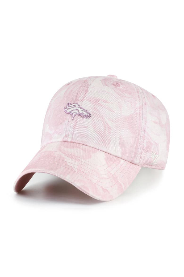 Women's '47 Pink Denver Broncos  Gardenia Clean Up Adjustable Hat, Main, color, Pink