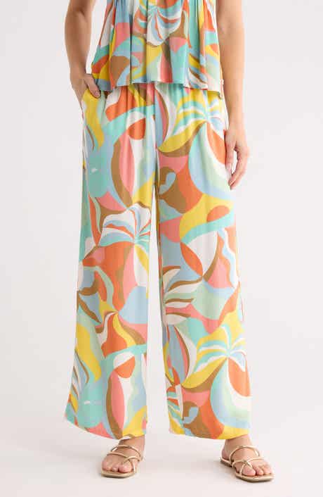 Pipeline Printed Wide Leg Beach Pants