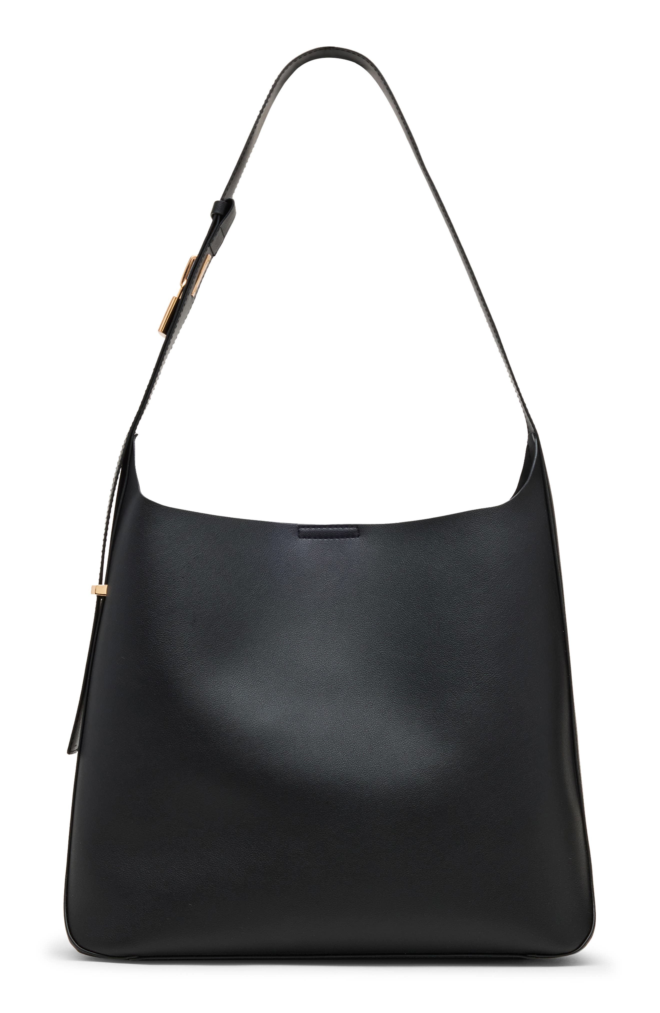 Anne Klein Shoulder Bag with Pouch, Alternate, color, Black