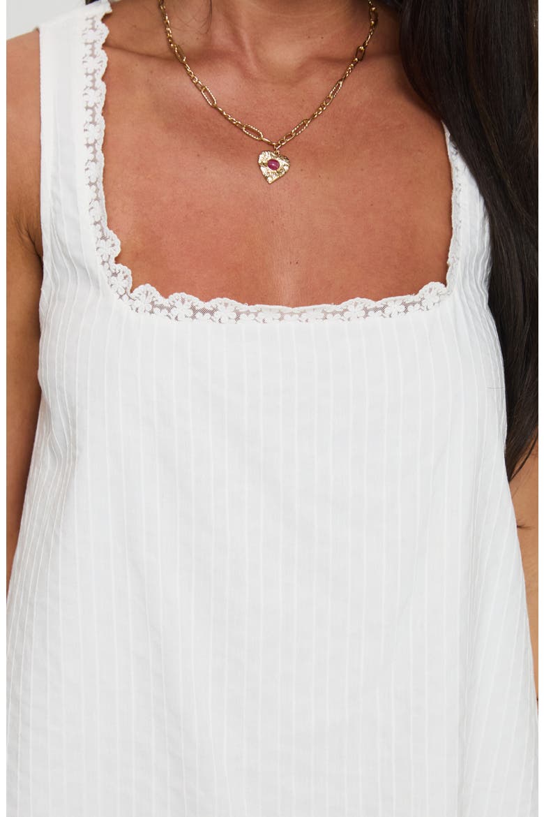 Alanah Sleeveless Minidress, Alternate, color, WHITE