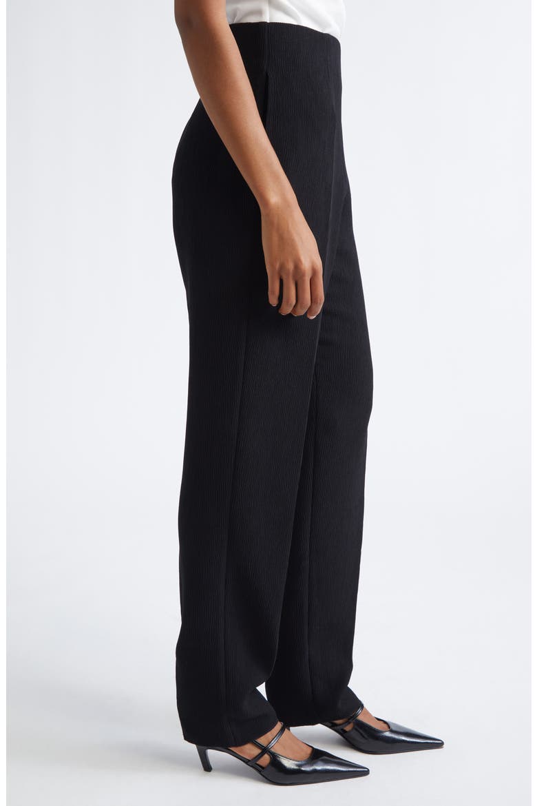 Straight Leg Pants, Alternate, color, SOLID BLACK