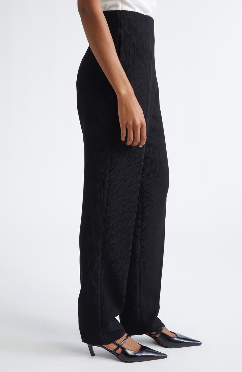 Emporio Armani Straight Leg Pants, Alternate, color, Solid Black