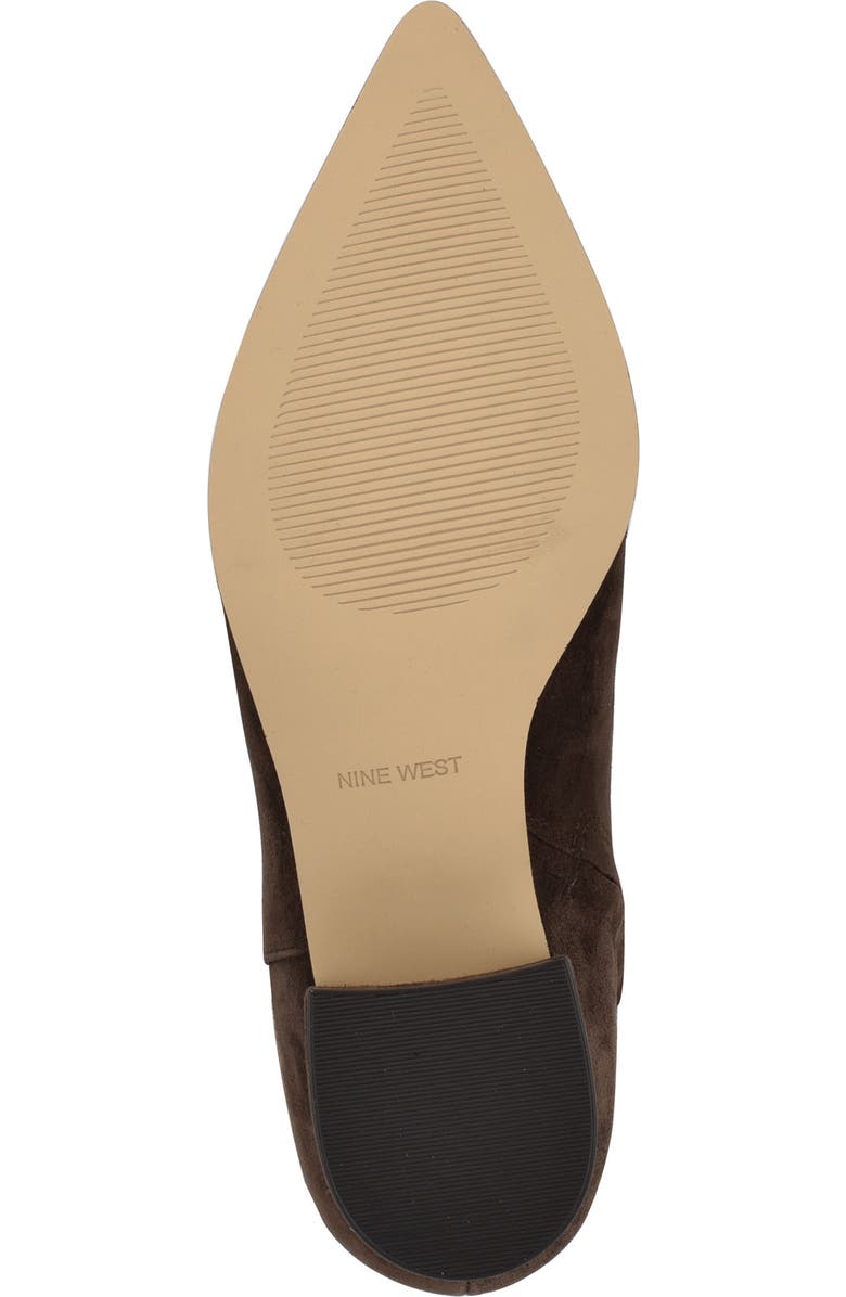 Nine West Morgin Pointed Toe Knee High Boot, Alternate, color, Dark Suede