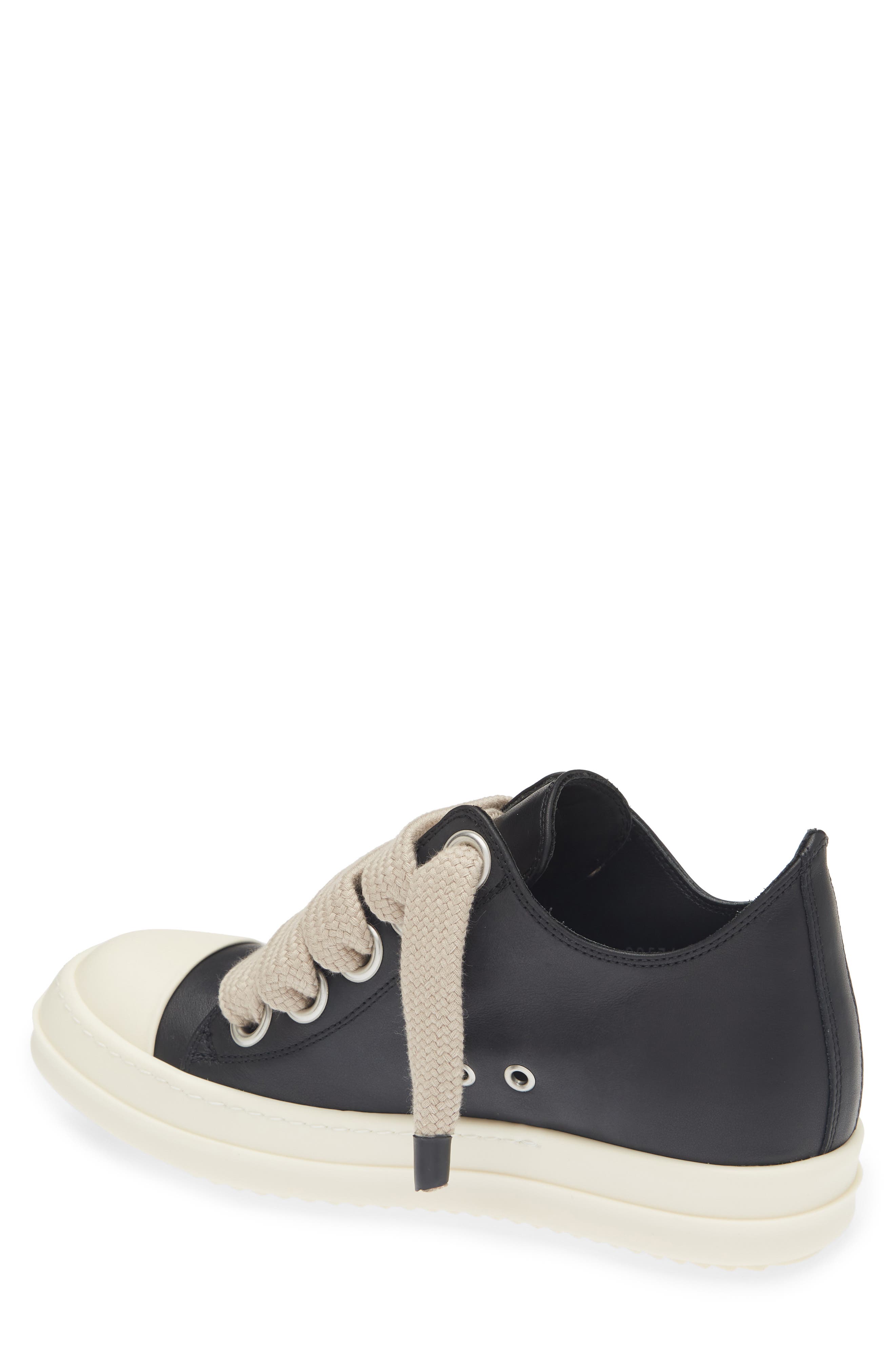 Jumbolace Low Top Sneaker, Alternate, color, BLACK/ MILK/ MILK