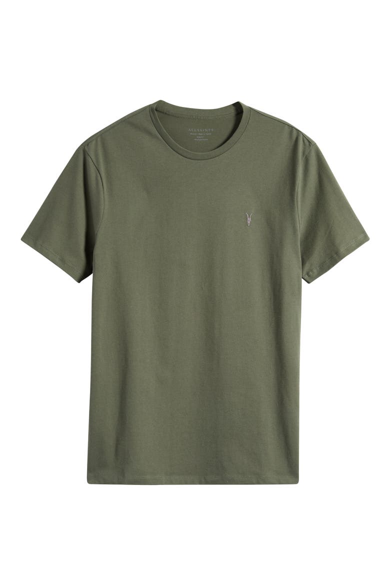 Brace Cotton T-Shirt, Alternate, color, BEETLE GREEN