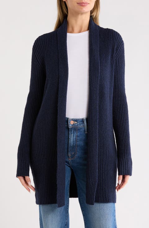 Rib Knit Sweater Cardigan