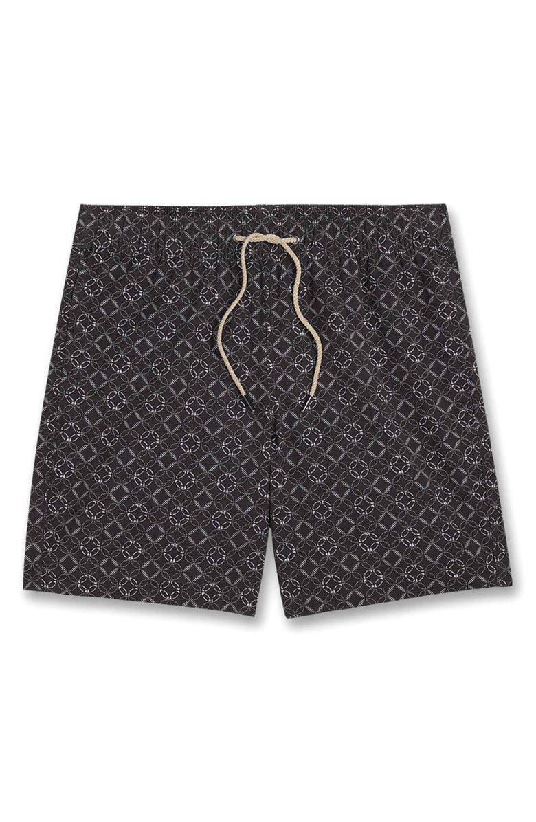 Fair Harbor The Bayberry Swim Trunks, Alternate, color, Sea Circles