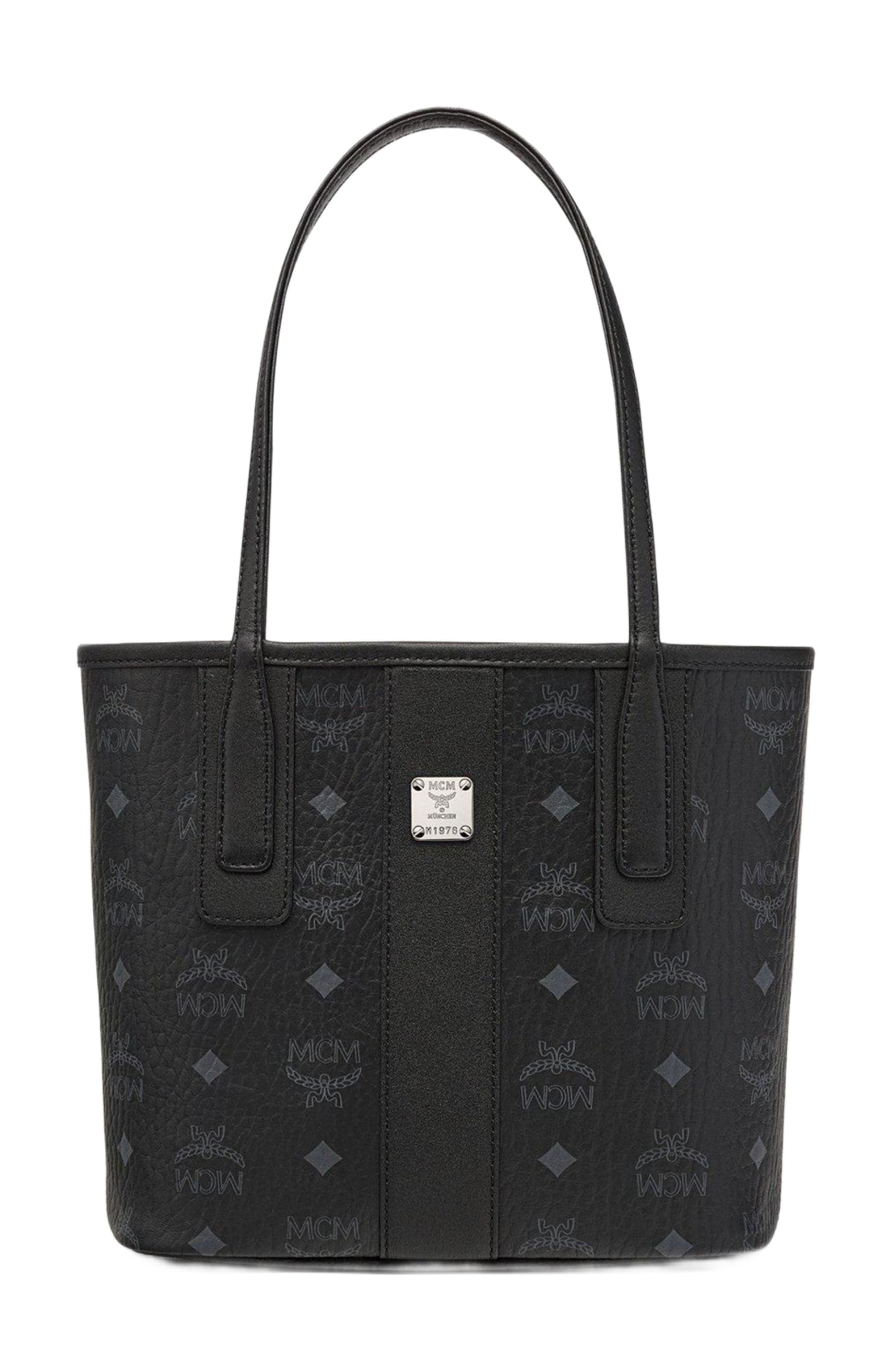 MCM Mini Reversible Liz Shopper in Visetos, Main, color, 