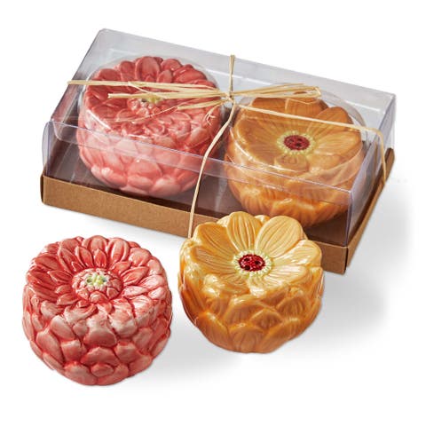 Blossom Ceramic Salt and Pepper Shakers Multicolor Spring