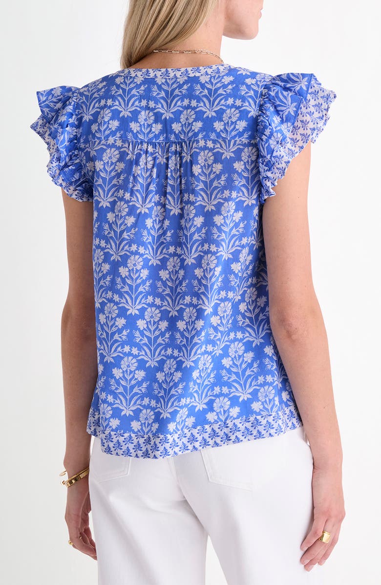 vineyard vines Adare Cotton Blend Dobby Top, Alternate, color, Floral Breaker Blue