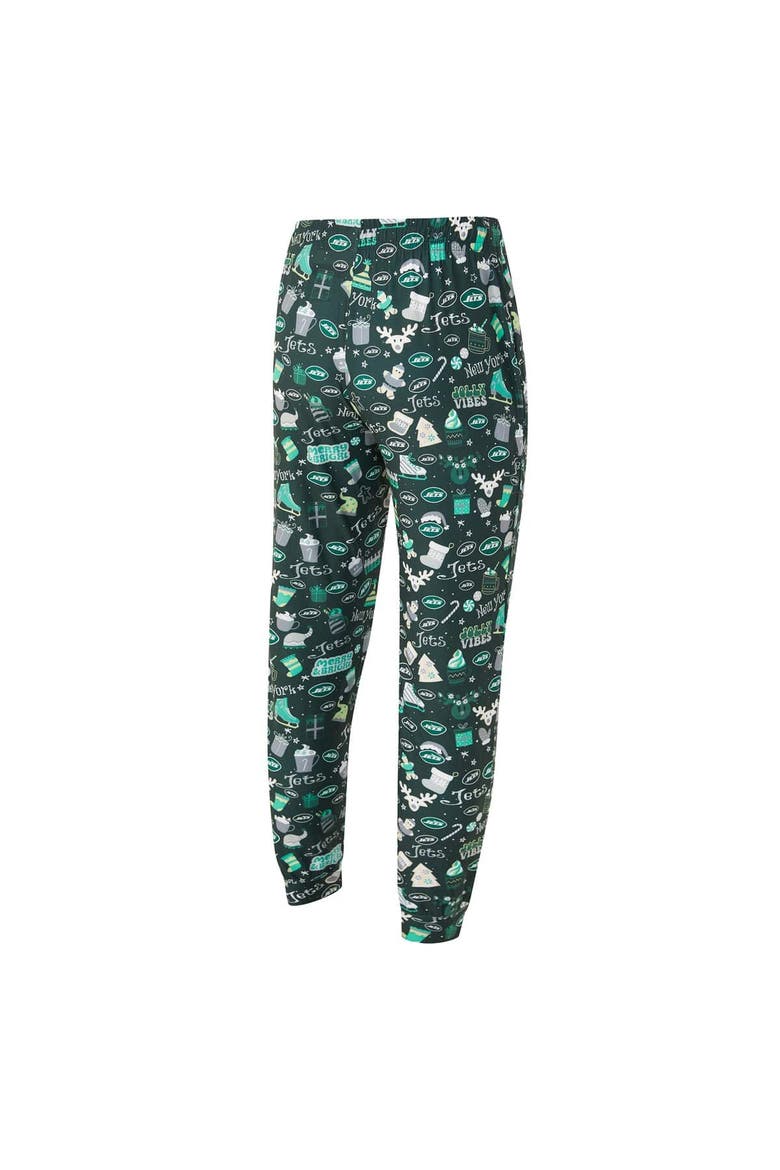 Men's Concepts Sport  Green New York Jets Chestnut Long Sleeve Top & Pants Set, Alternate, color, Green
