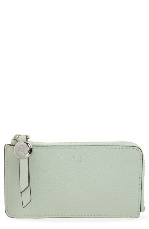 Romy Leather Zip Card Case