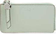 Tory Burch Romy Leather Zip Card Case