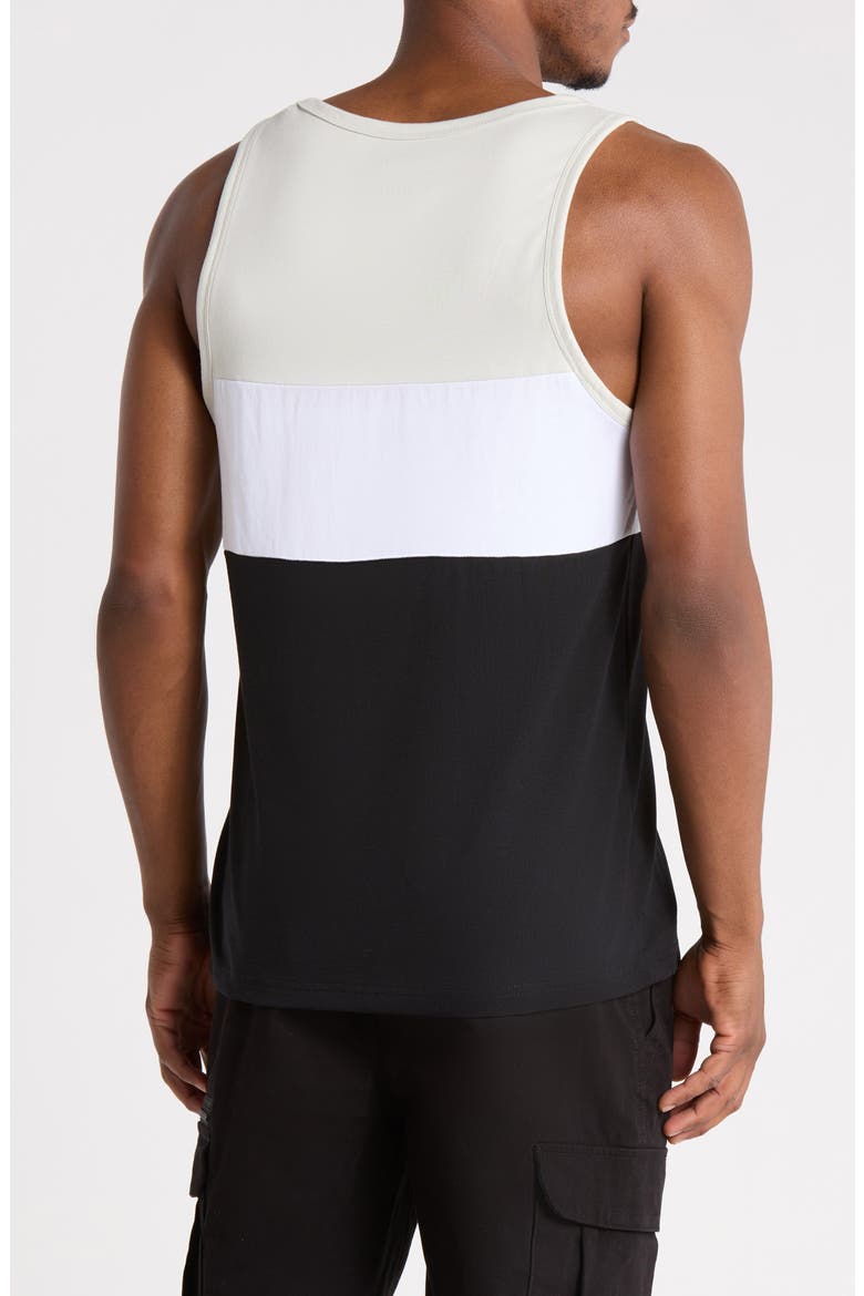 Colorblock Tank, Alternate, color, GREEN W/ WHITE AND BLACK