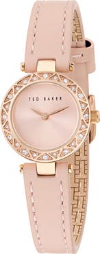 Ted Baker Jolyye Leather Strap Watch, 24mm