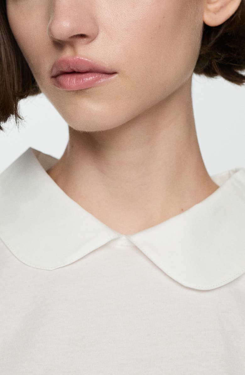 MANGO Peter Pan Collar Top, Alternate, color, 