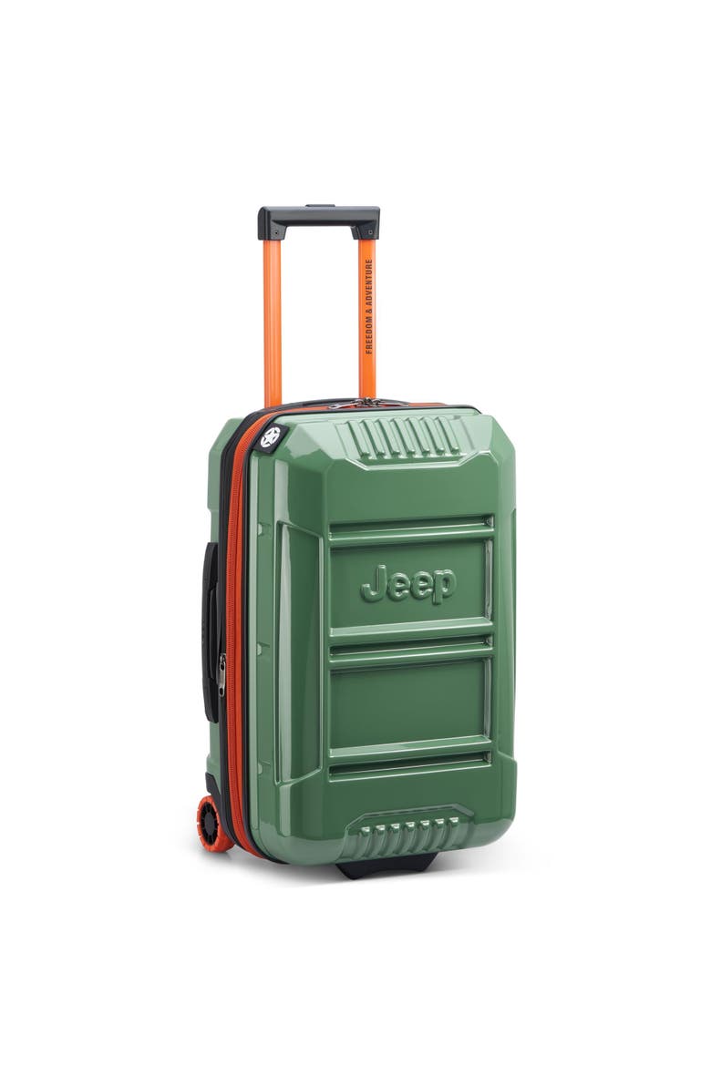 Jh003b 21" Carry On Hardside Expandable Luggage With Two Wheels, Alternate, color, Elm Green