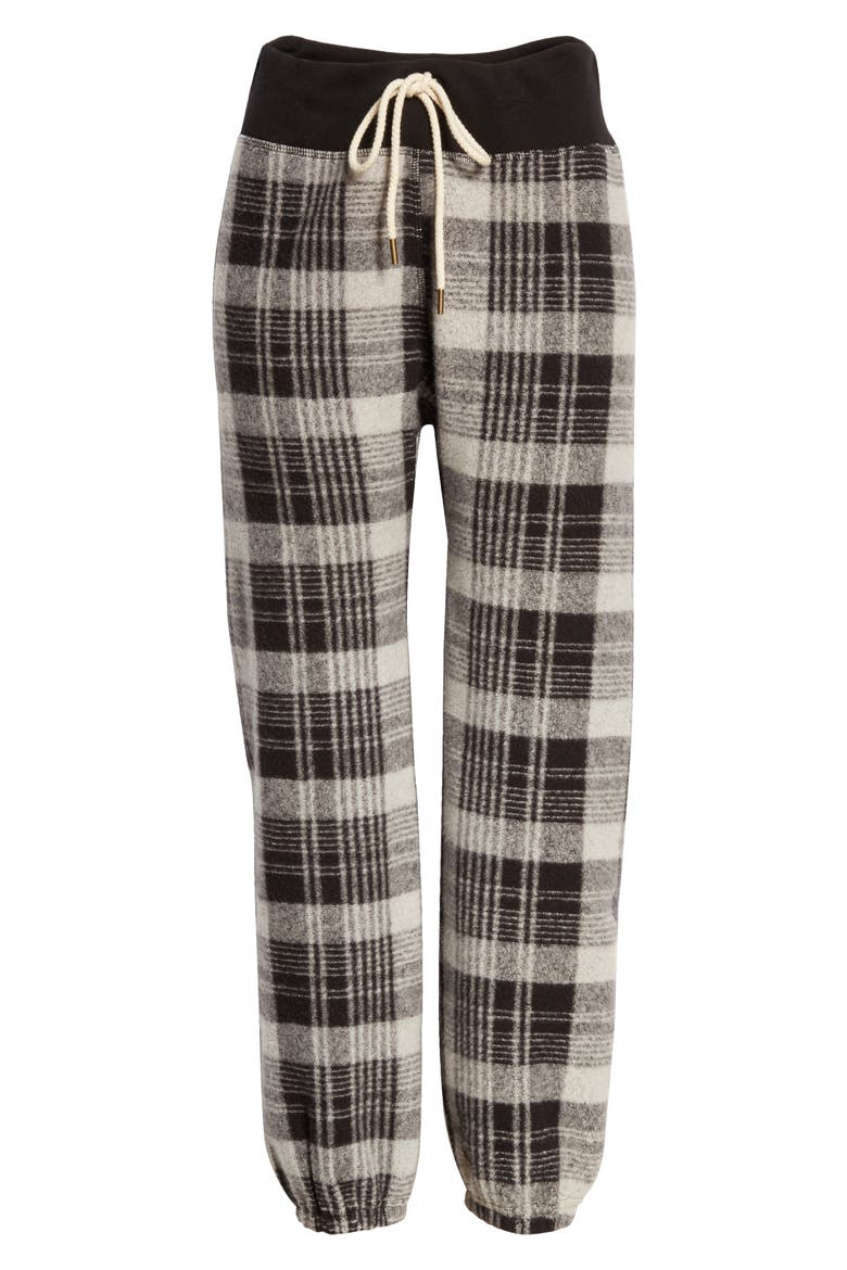 The Warm Up Sweatpants, Alternate, color, BLACK LUMBER PLAID