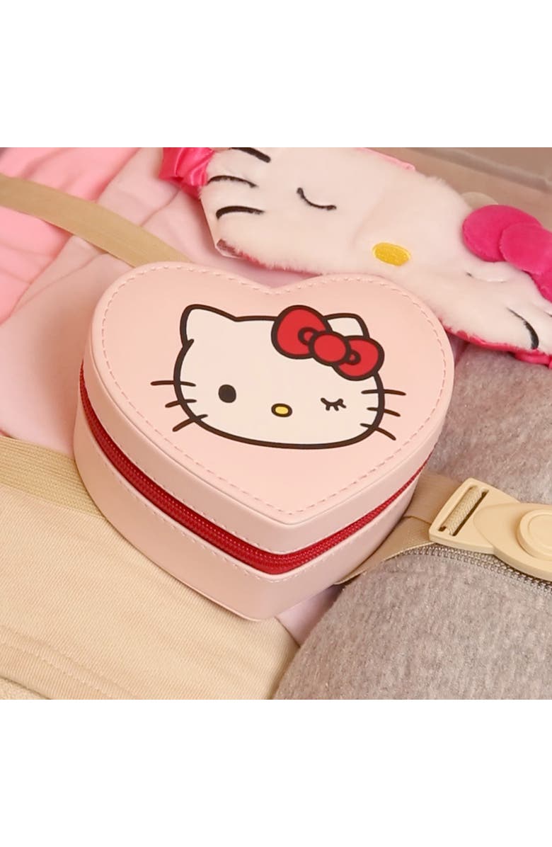 Hello Kitty Heart Shaped Jewelry Travel Case, Alternate, color, Pink