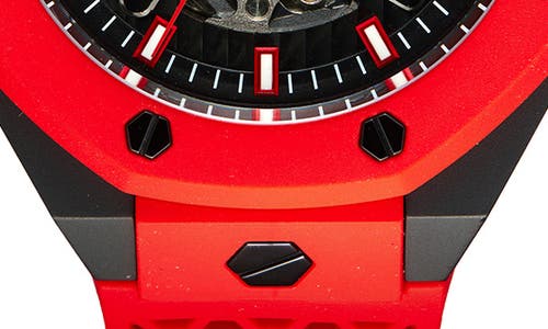Philipp Plein $keleton Royal Silicone Strap Watch, 46mm In Black