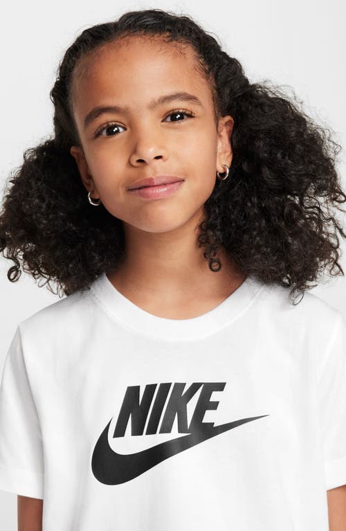 Nike Big Kid Girls Crew Neck Short Sleeve Regular Fit Graphic T-shirt In White