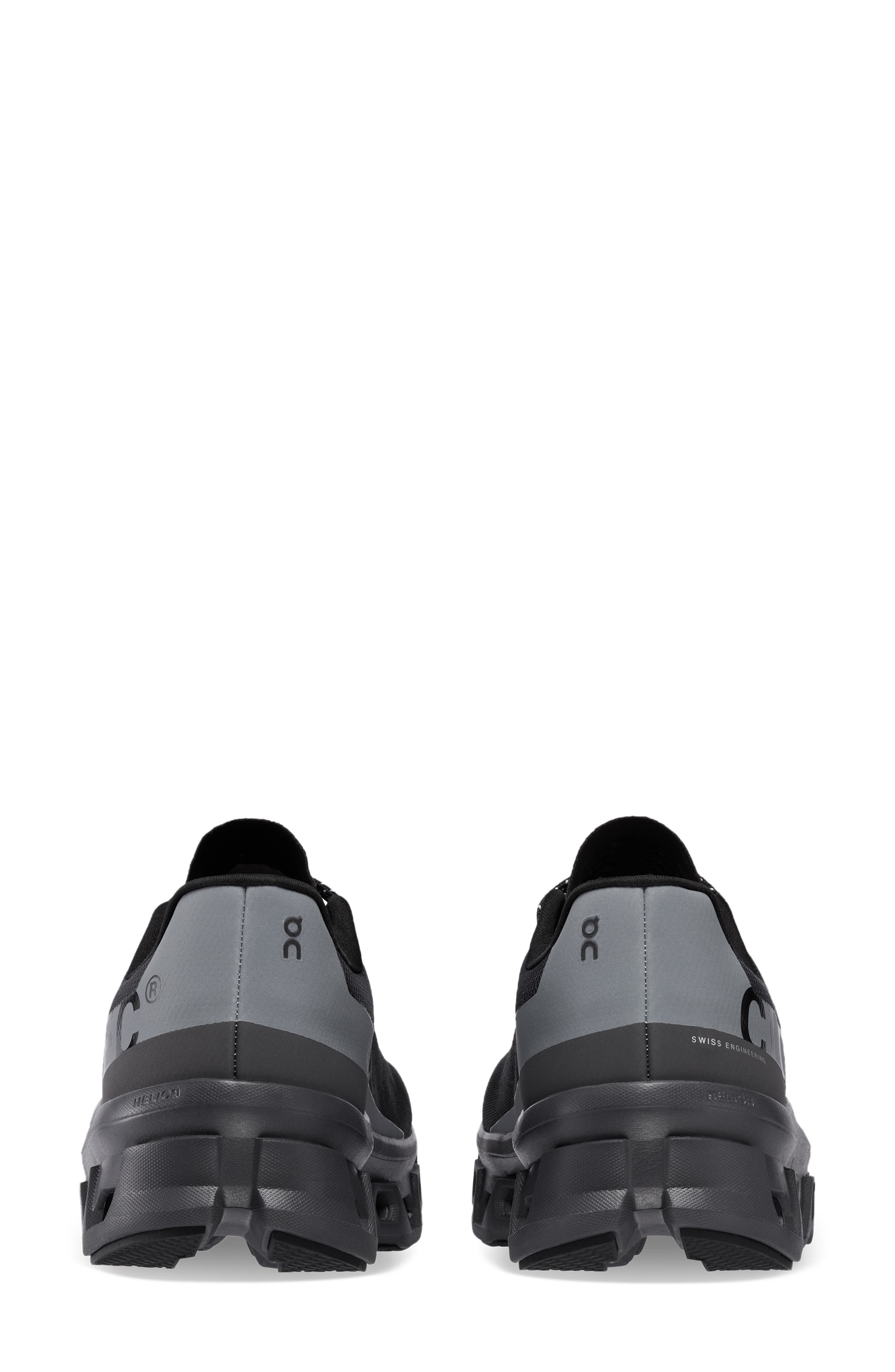 On Cloudmonster Lumos Running Shoe, Alternate, color, Black