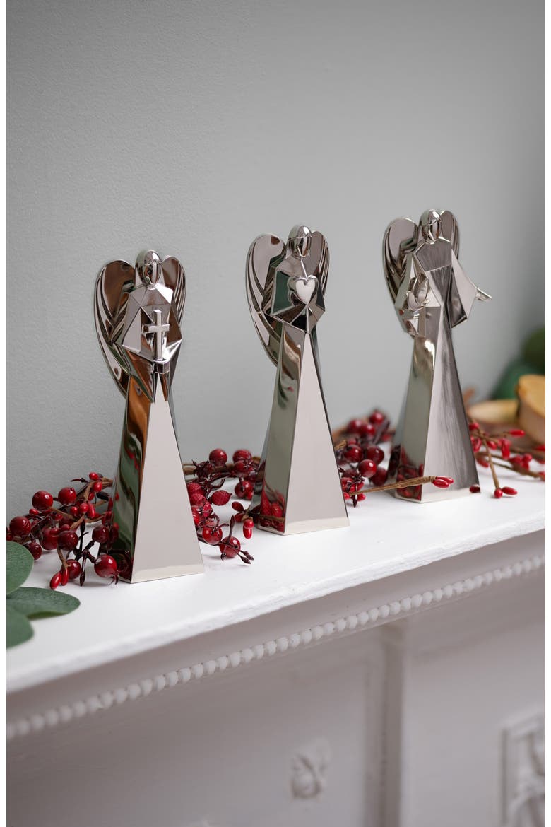 Set of 3 Angels, Alternate, color, WHITE