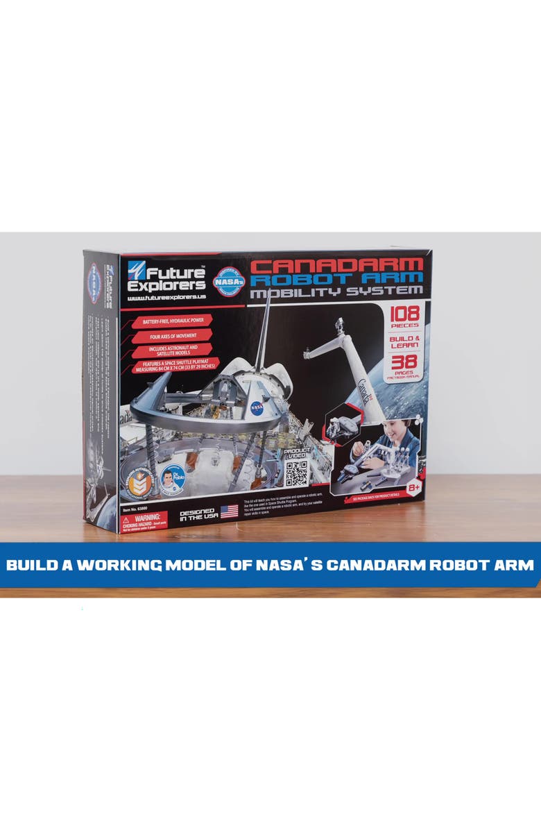 NASA Future Explorers Nasa Canadarm Robot Arm Mobility System, Alternate, color, Multicolored