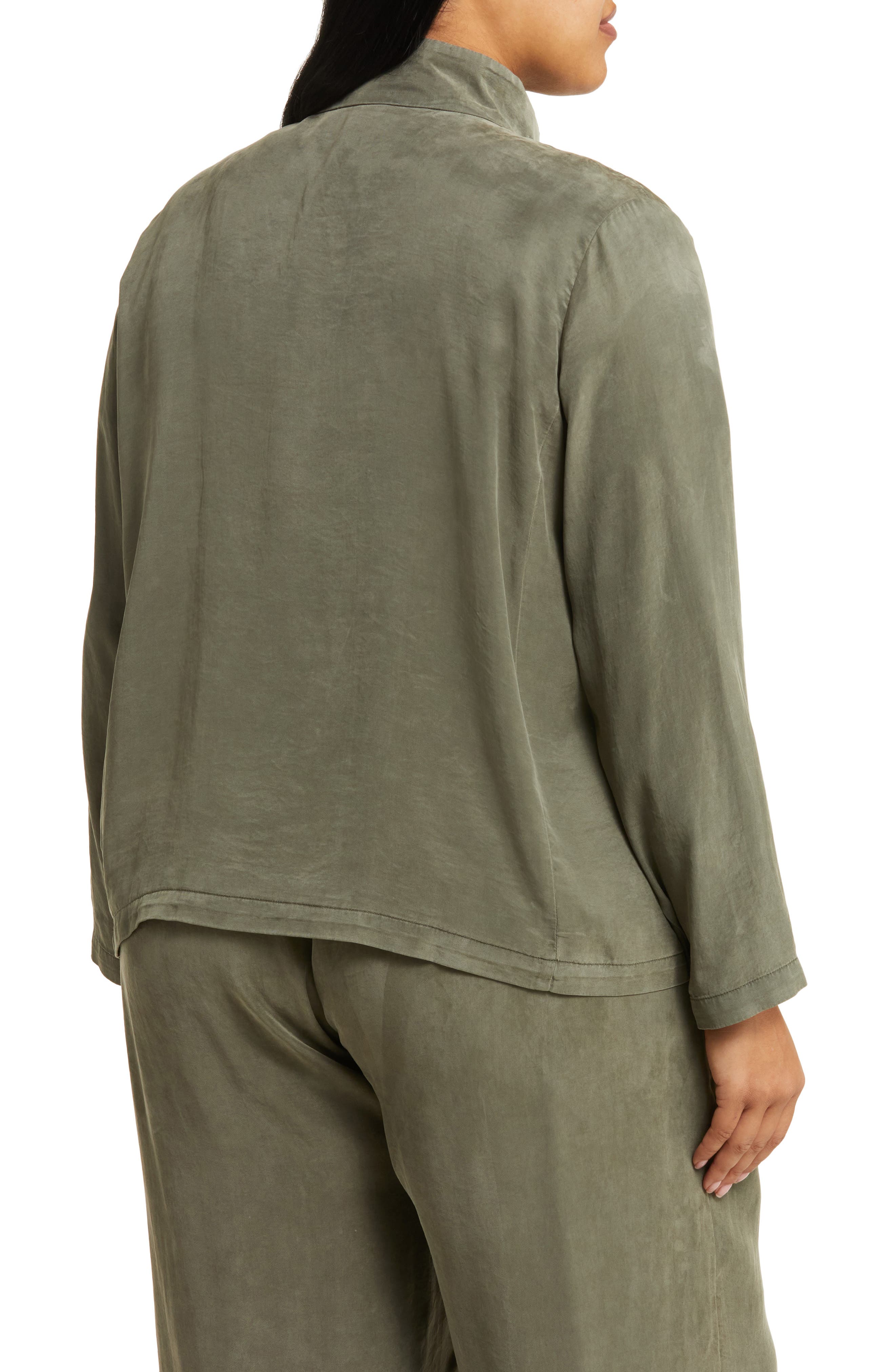 Eileen Fisher Stand Collar Jacket (Women) | Nordstromrack