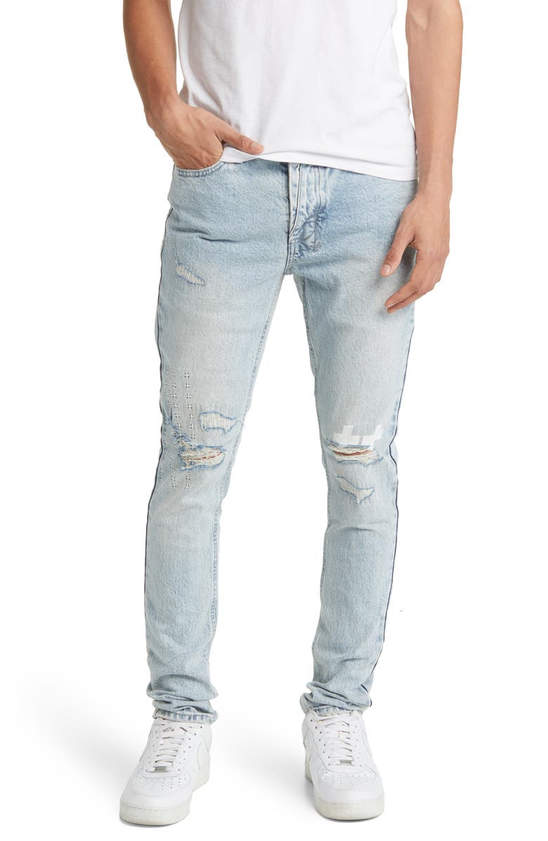 Ksubi Van Winkle Tricks Ripped Skinny Jeans, Main, color, 