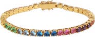 Kurt Geiger London Rainbow Crystal Tennis Bracelet