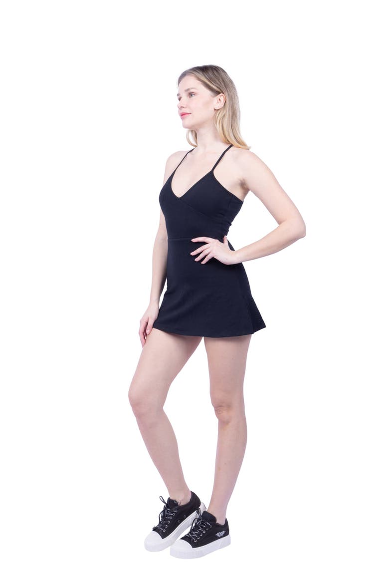 Nova Organic Cotton Sport Dress, Alternate, color, Black
