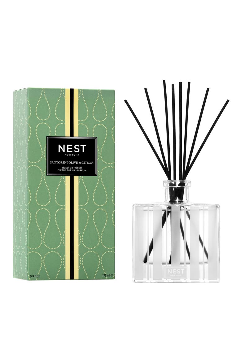 Santorini Olive & Citron Reed Diffuser, Alternate, color, NO COLOR