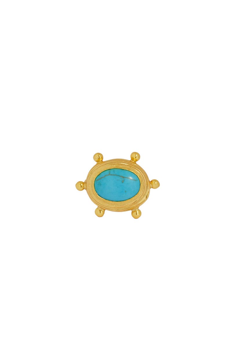 Ottoman Hands Zand Turquoise Cocktail Ring, Alternate, color, Gold