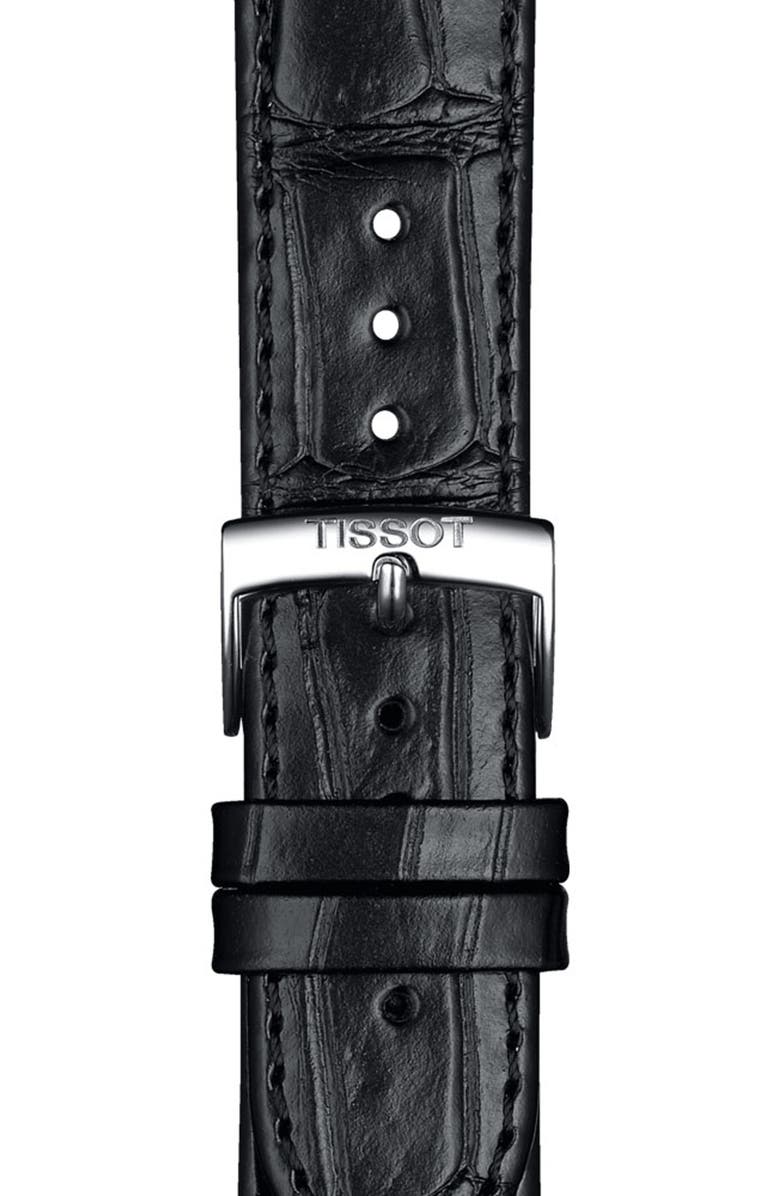 Tissot 20mm Croc Embossed Leather Watchband, Alternate, color, 