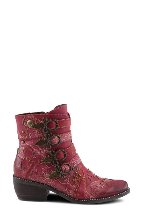 L'artiste By Spring Step Rodeha Bootie In Burgundy
