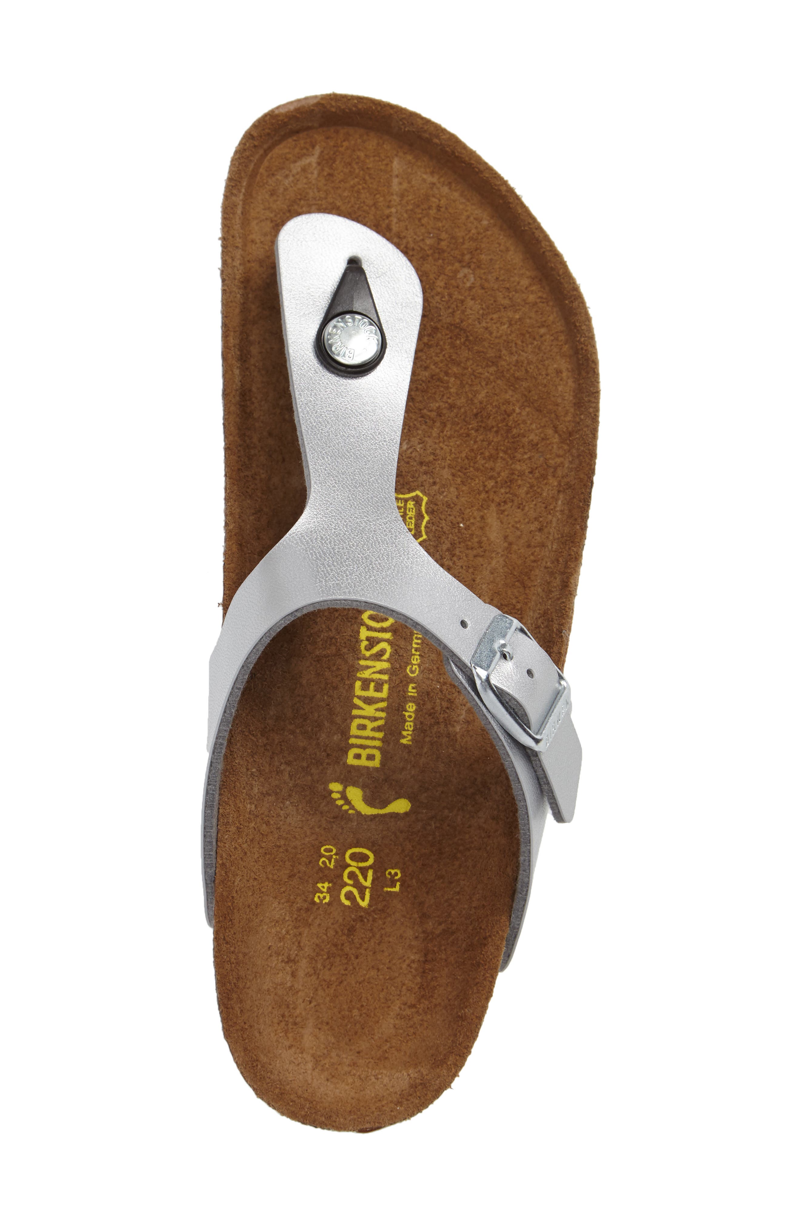 Kids' Gizeh Flip Flop, Alternate, color, SILVER