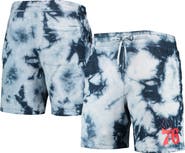 New Era Men's New Era Royal Philadelphia 76ers Fleece Tie-Dye Shorts