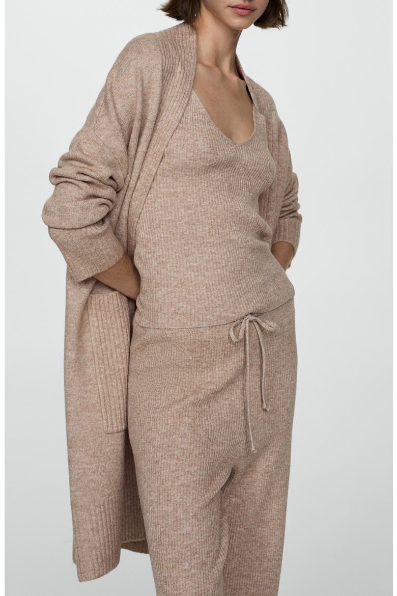 Oversize Long Cardigan, Alternate, color, SAND
