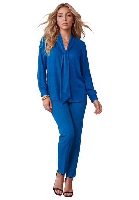 Long Sleeve Bow Blouse