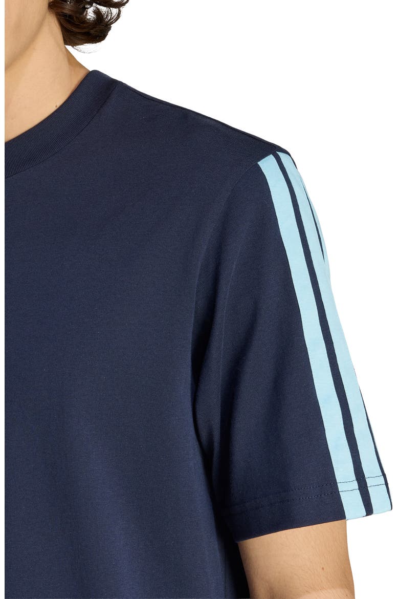 3-Stripes Tee, Alternate, color, NAVY/ BLUE/ BLUE/ BLUE