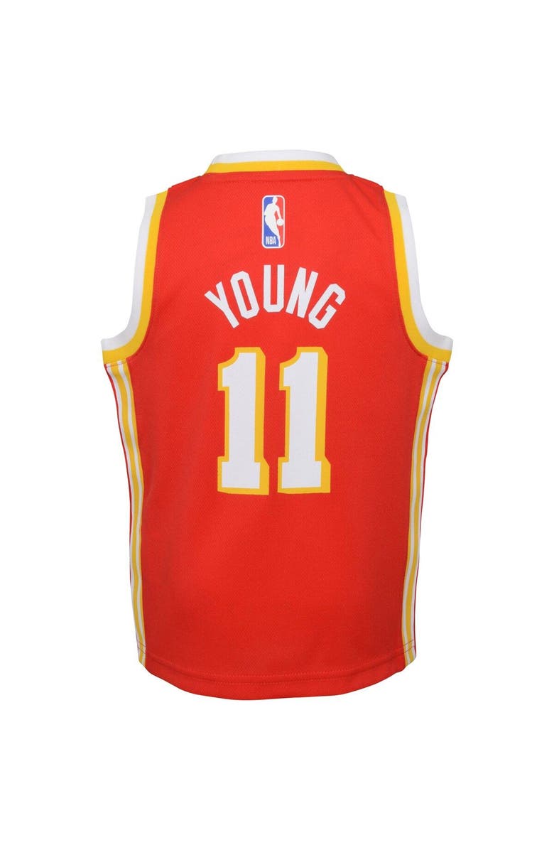 Nike Preschool Nike Trae Young Red Atlanta Hawks Swingman Player Jersey - Icon Edition, Alternate, color, 