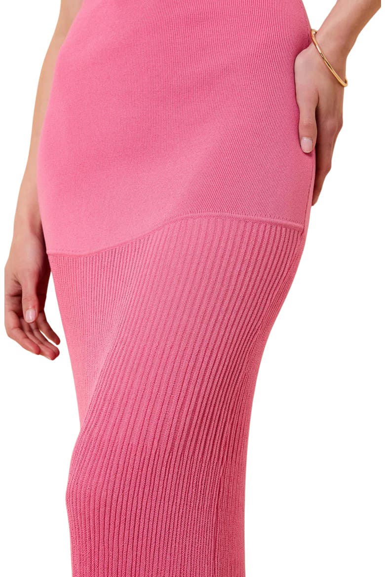 The Marley Strapless Rib Maxi Dress, Alternate, color, ROSE WATER